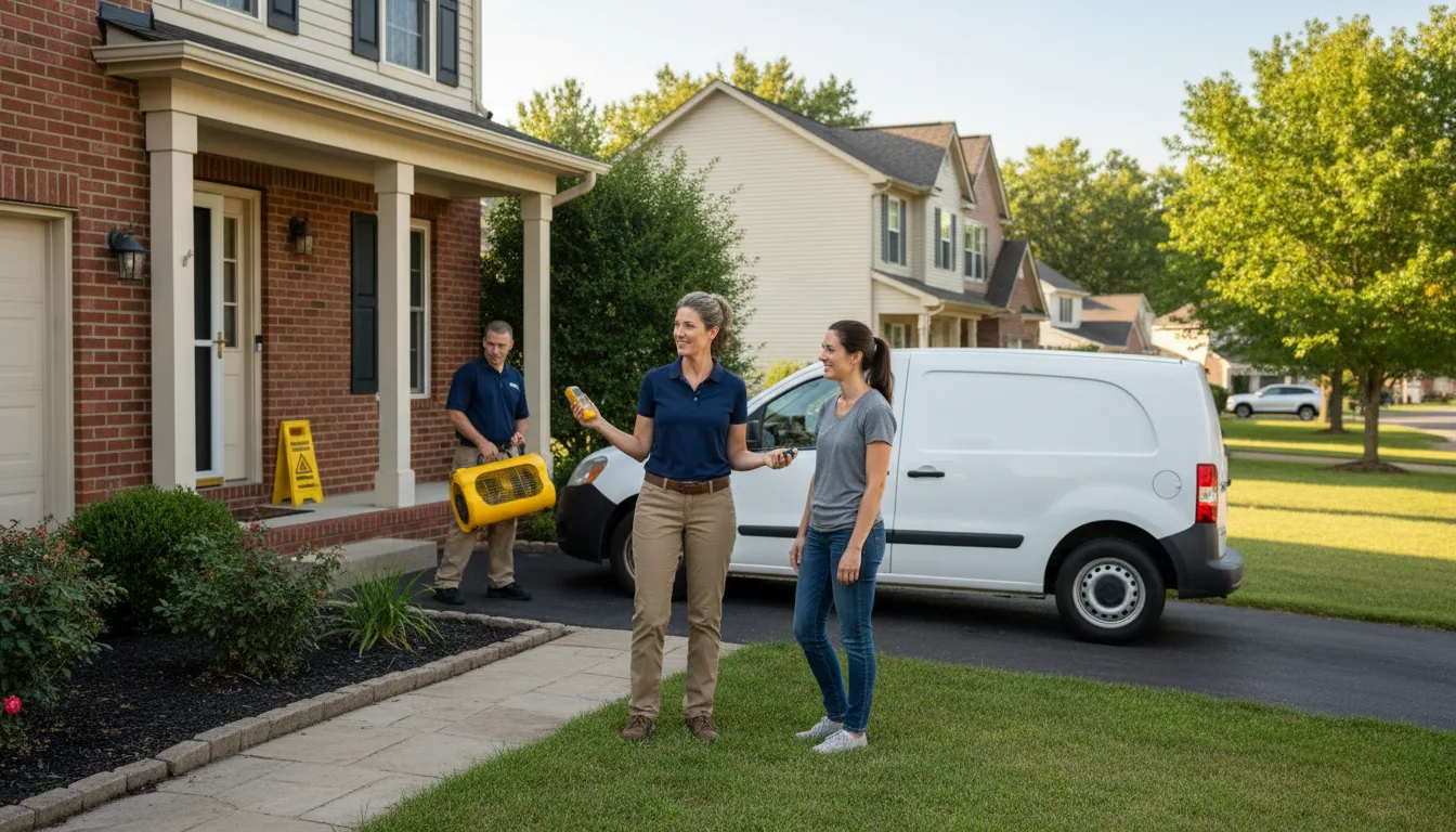 Residential water damage restoration in La Salle, MI